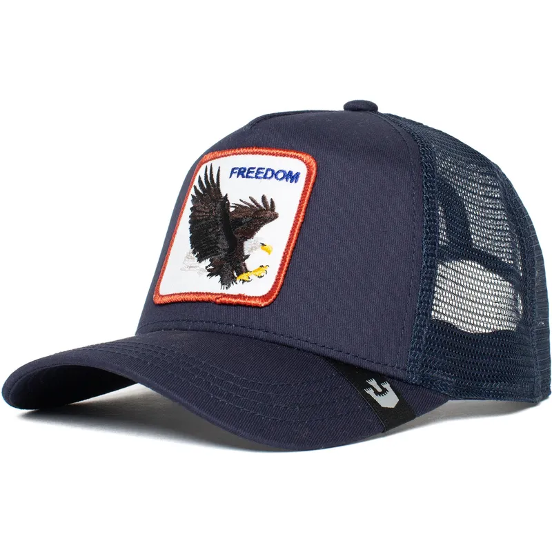 cepice-zaoblena-namornicka-modra-snapback-freedom-truckin-the-farm-goorin-bros