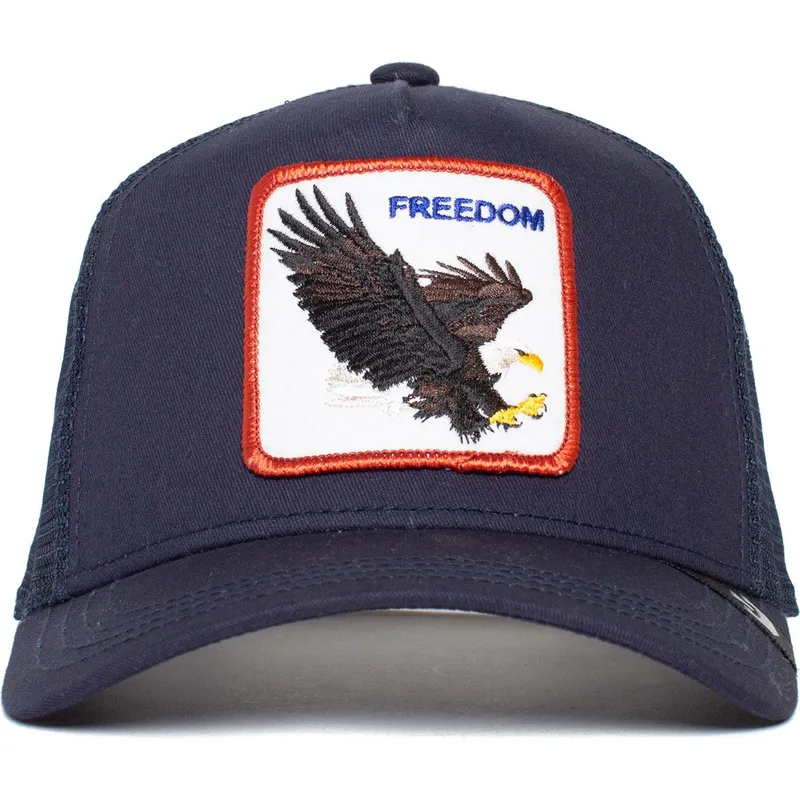 cepice-zaoblena-zadne-zvire-namornicka-modra-snapback-aguila-freedom-truckin-the-farm-the-farm-de-goorin-bros