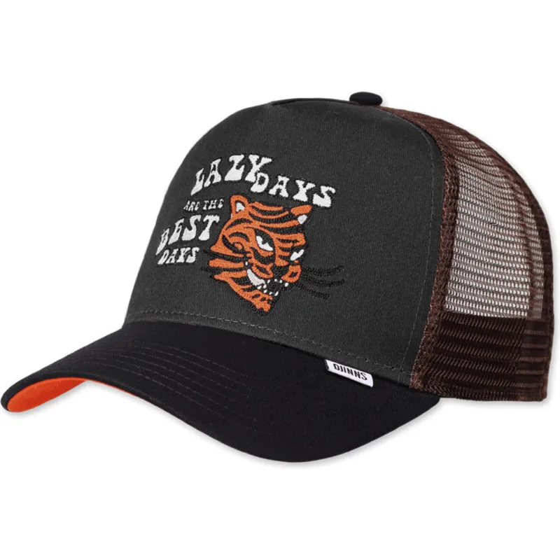 cepice-zaoblena-cerna-snapback-lazy-tiger-hft-lazy-days-are-the-best-days-djinns