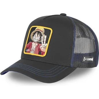 Čepice zaoblená černá snapback OP2 LUF1 Monkey D. Luffy One Piece Capslab