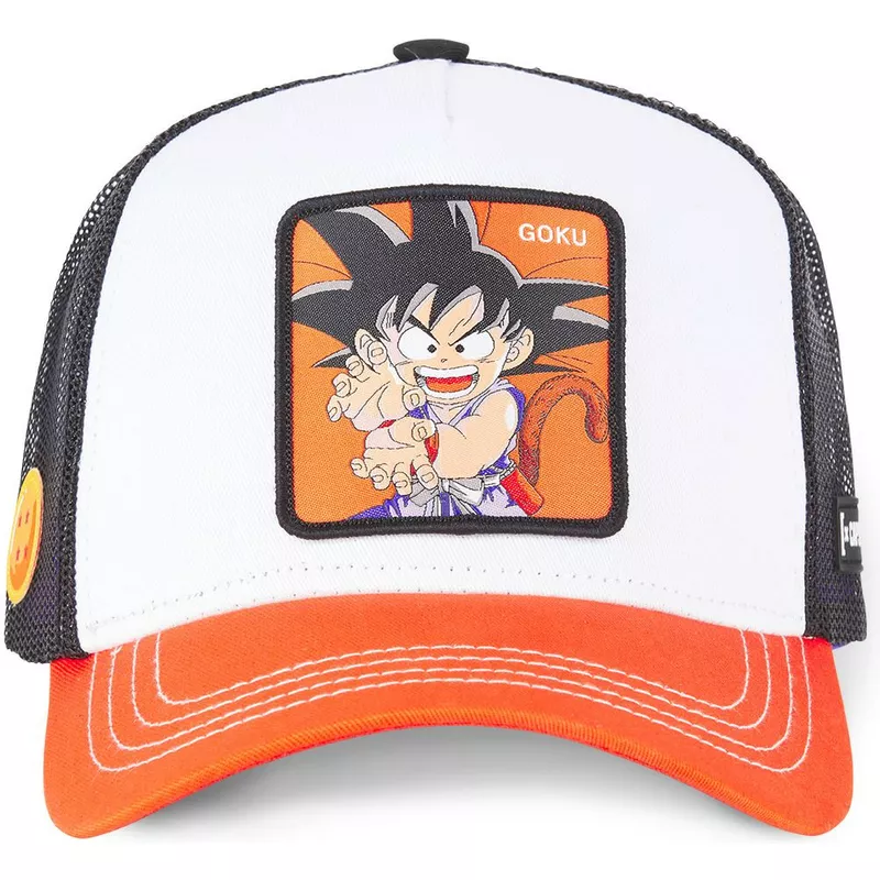 capslab-kid-son-goku-db3-gok2-dragon-ball-white-black-and-orange-trucker-hat
