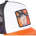 trucker-cap-weiss-schwarz-und-orange-son-goku-kind-db3-gok2-dragon-ball-von-capslab