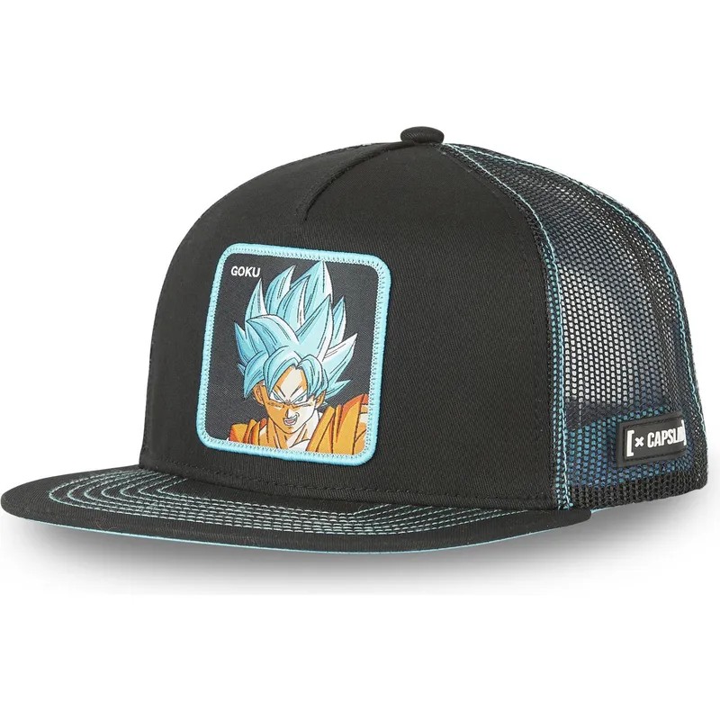 cepice-rovna-zadne-zvire-cerna-snapback-son-goku-super-saiyan-blue-sa1-dragon-ball-son-goku-dragon-ball-capslab