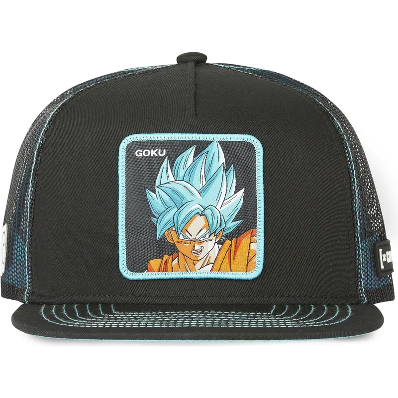 cepice-rovna-zadne-zvire-cerna-snapback-son-goku-super-saiyan-blue-sa1-dragon-ball-son-goku-dragon-ball-capslab