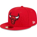 59fifty-draft-edition-2023-chicago-bulls-nba-new-era-rote-flache-angepasste-kappe