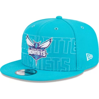 New Era Flat Brim 9FIFTY Draft Edition 2023 Charlotte Hornets NBA Blue Snapback Cap
