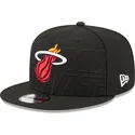 schwarze-snapback-kappe-9fifty-draft-edition-2023-der-miami-heat-nba-von-new-era