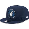cepice-rovna-namornicka-modra-snapback-9fifty-draft-edition-2023-minnesota-timberwolves-nba-new-era