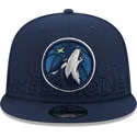 cepice-rovna-namornicka-modra-snapback-9fifty-draft-edition-2023-minnesota-timberwolves-nba-new-era
