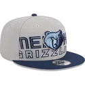graue-und-marineblaue-snapback-flachkappe-9fifty-draft-edition-2023-der-memphis-grizzlies-nba-von-new-era