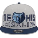 graue-und-marineblaue-snapback-flachkappe-9fifty-draft-edition-2023-der-memphis-grizzlies-nba-von-new-era
