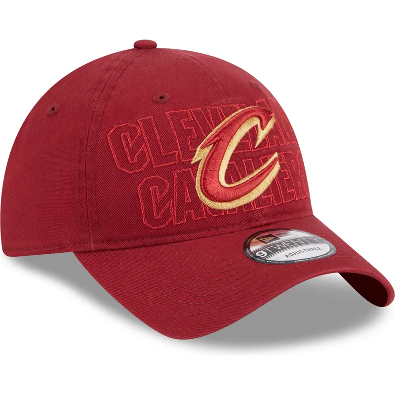 cepice-zaoblena-cervena-nastavitelny-9twenty-draft-edition-2023-cleveland-cavaliers-nba-new-era