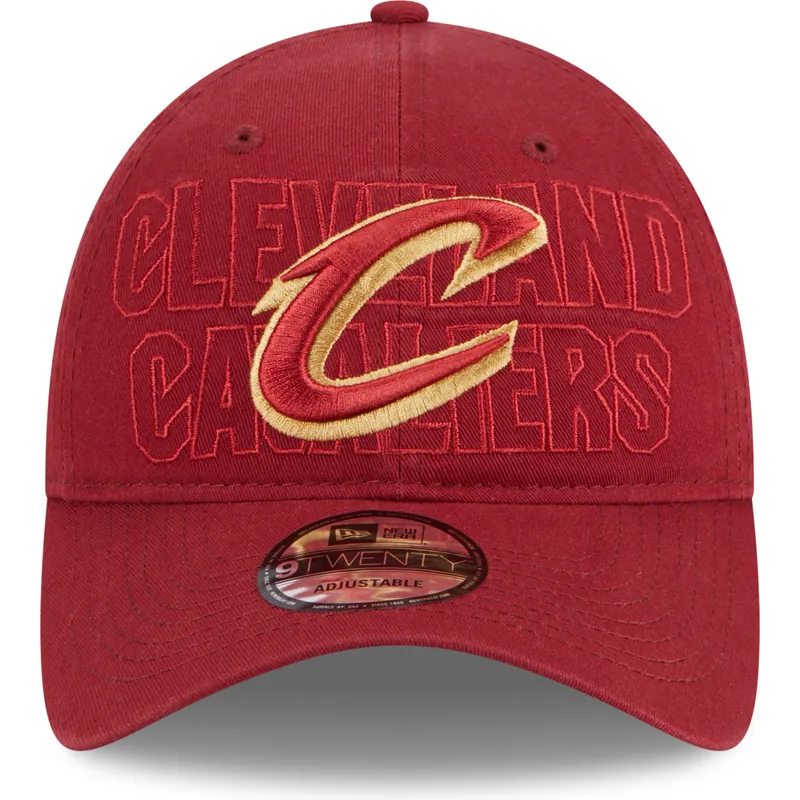 cap-zaoblena-red-adjustable-strap-9twenty-draft-edition-2023-cleveland-cavaliers-nba-new-era