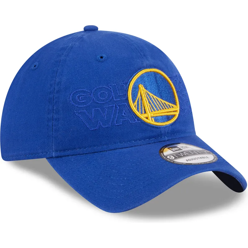 cepice-zaoblena-modra-nastavitelny-pasek-9twenty-draft-edition-2023-golden-state-warriors-nba-new-era