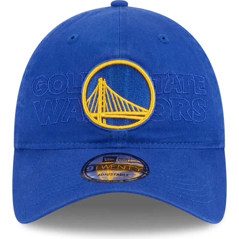 cepice-zaoblena-modra-nastavitelny-pasek-9twenty-draft-edition-2023-golden-state-warriors-nba-new-era