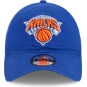 blaue-verstellbare-curved-cap-9twenty-draft-edition-2023-der-new-york-knicks-nba-von-new-era