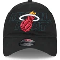svart-bojd-justerbar-keps-9twenty-draft-edition-2023-fran-miami-heat-nba-av-new-era