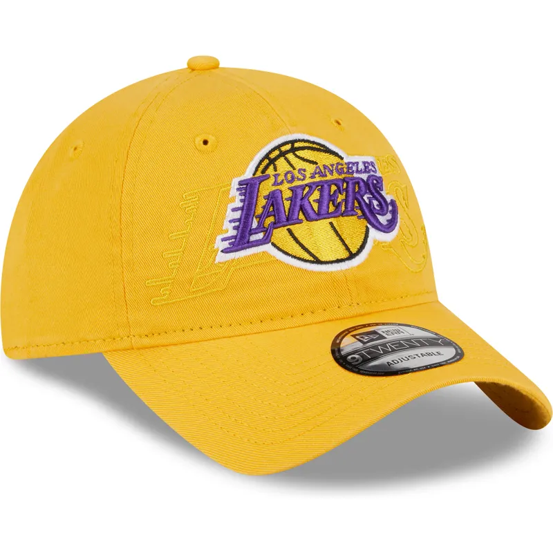 cepice-zaoblena-zluta-nastavitelny-9twenty-draft-edition-2023-los-angeles-lakers-nba-new-era