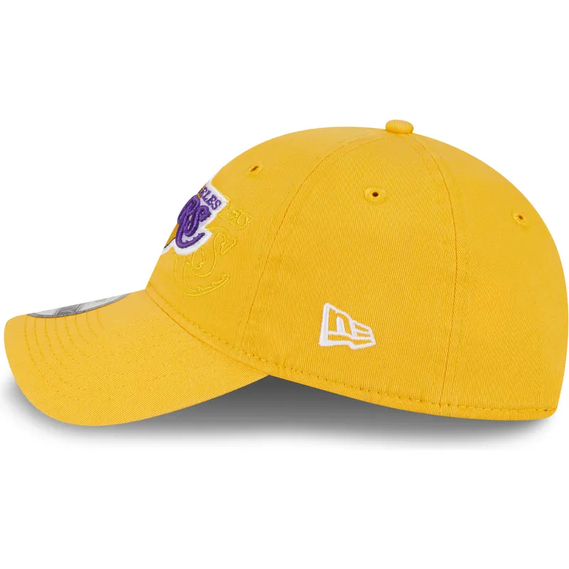 cepice-zaoblena-zluta-nastavitelny-9twenty-draft-edition-2023-los-angeles-lakers-nba-new-era