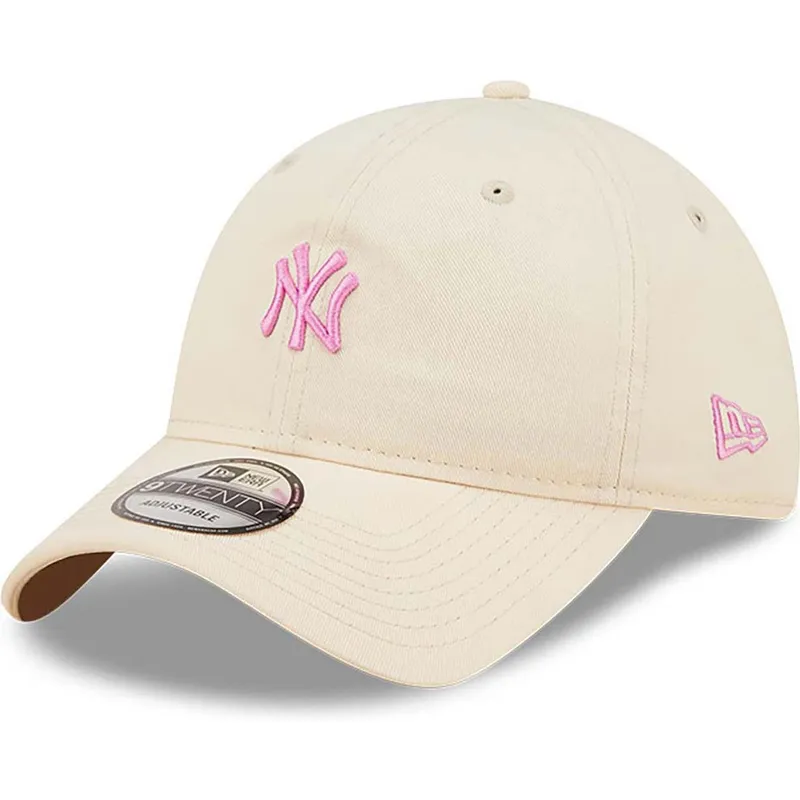 cap-zaoblena-pink-adjustable-strap-claro-9twenty-mini-new-york-yankees-mlb-new-era cap-zaoblena-pink-adjustable-strap-claro-9twenty-mini-new-york-yankees-mlb-new-era