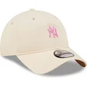 cap-zaoblena-pink-adjustable-strap-claro-9twenty-mini-new-york-yankees-mlb-new-era