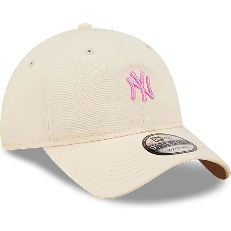 cap-zaoblena-pink-adjustable-strap-claro-9twenty-mini-new-york-yankees-mlb-new-era cap-zaoblena-pink-adjustable-strap-claro-9twenty-mini-new-york-yankees-mlb-new-era