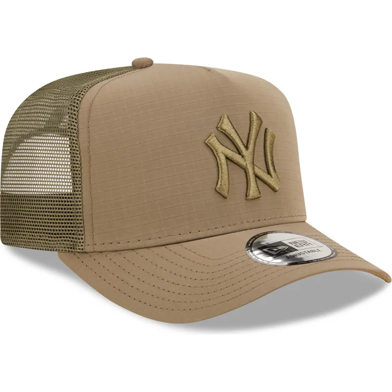 cepice-zaoblena-zelena-snapback-a-frame-tech-ripstop-new-york-yankees-mlb-new-era