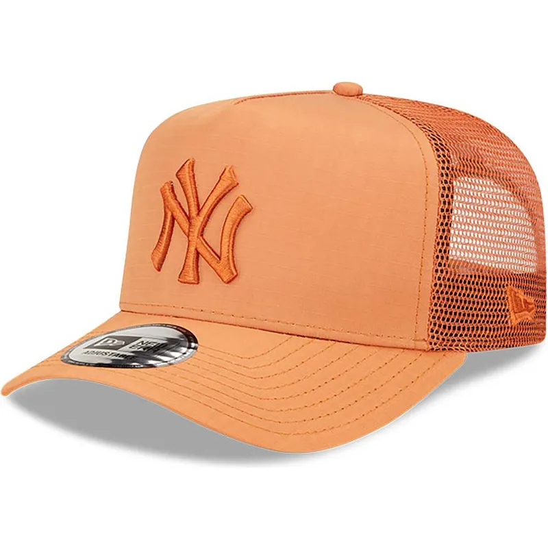 cepice-zaoblena-hneda-snapback-a-frame-tech-ripstop-new-york-yankees-mlb-new-era