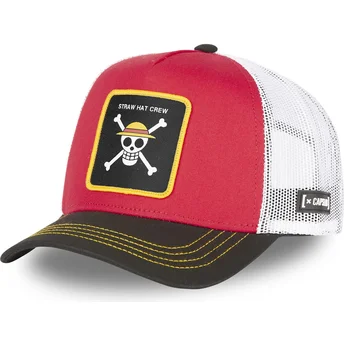 Cap zaoblená red snapback Straw Hat Pirates One Piece Capslab