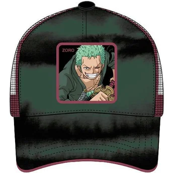 Grün-schwarze Trucker-Kappe Roronoa Zoro ZOR5 One Piece von Capslab