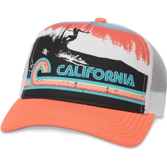 Orange Trucker Snapback-Kappe California Riptide Valin von American Needle