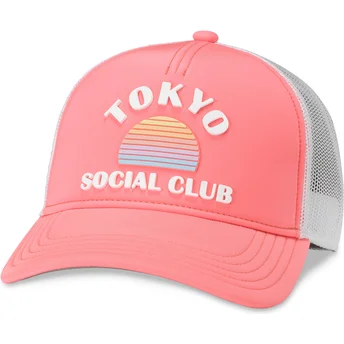 Čepice zaoblená růžová snapback Social Club Riptide Valin American Needle