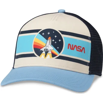 Snapback-keps NASA Sinclair i beige, marinblå och ljusblå...