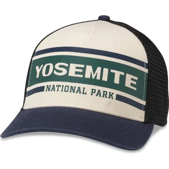 Trucker-Cap beige, schwarz und marineblau Snapback Yosemite National Park Sinclair von American Needle