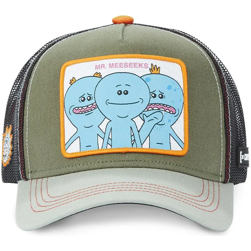 cepice-zaoblena-zelena-snapback-mrm1-mr-meeseeks-rick-a-morty-capslab