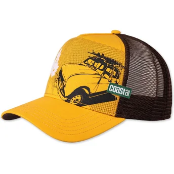 Čepice zaoblená žlutá snapback New “B” HFT Coastal