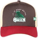 gorra-trucker-brun-och-rod-it-is-easy-being-green-hft-fran-coastal