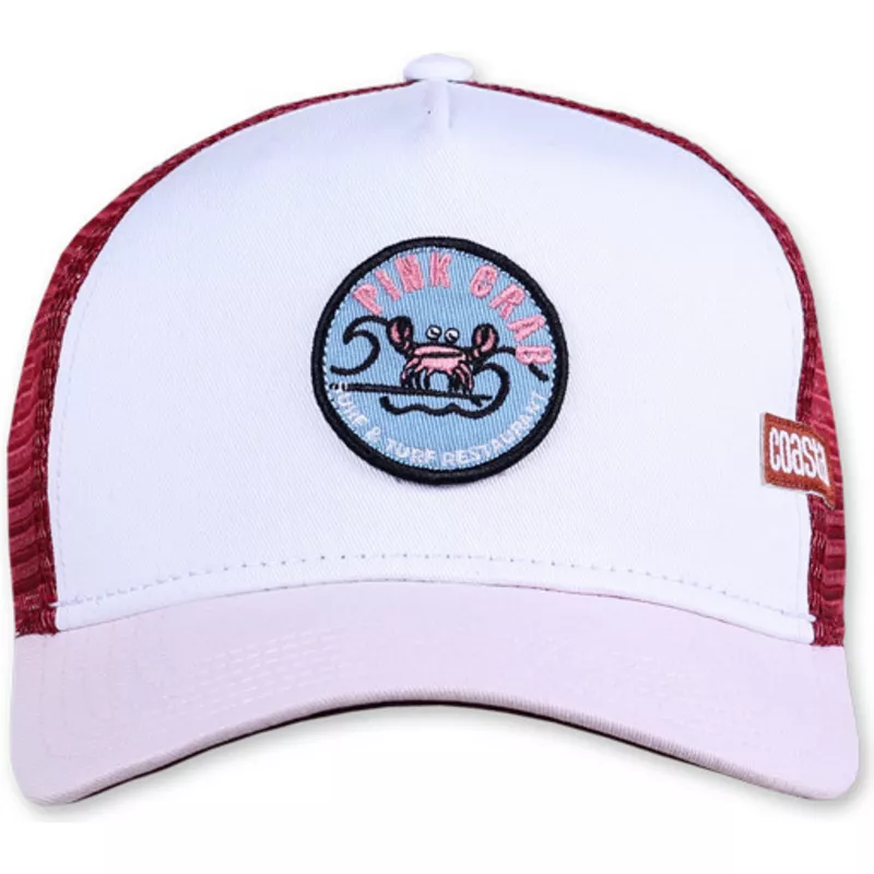 coastal-pink-crab-hft-white-pink-and-red-trucker-hat