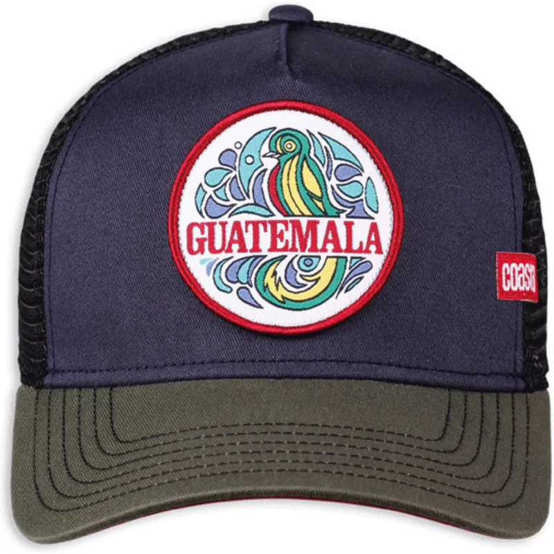 keps-trucker-marinbla-svart-och-gron-guatemala-hft-fran-coastal