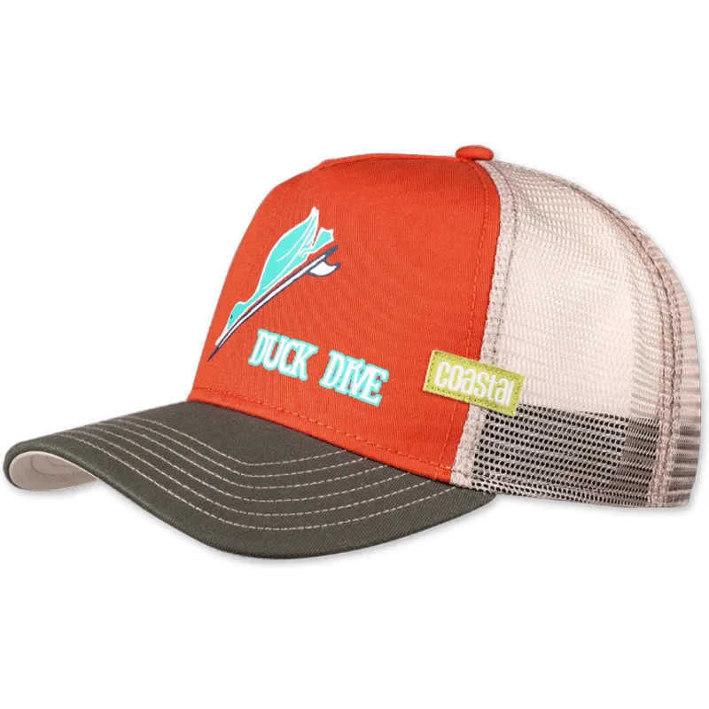 trucker-cap-orange-duck-dive-hft-von-coastal