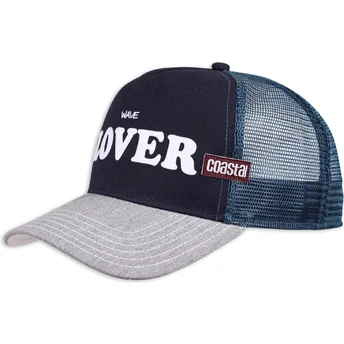 Gorra trucker marinblå och grå Wave Lover HFT från Coastal