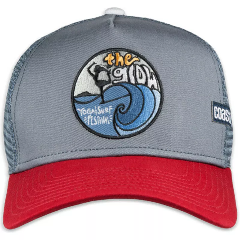 coastal-the-glow-hft-grey-and-red-trucker-hat