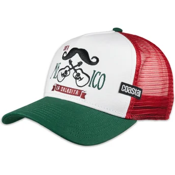 Čepice zaoblená vícebarevná snapback Mexican Mustache HFT Coastal