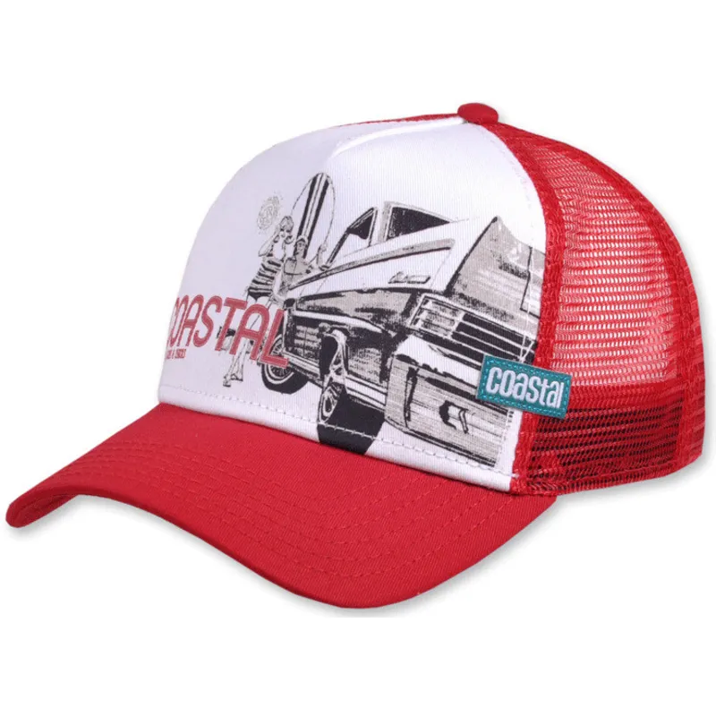 cepice-rovna-cervena-snapback-surf-cars-chicks-hft-coastal