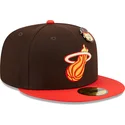 cepice-rovna-hneda-prilehava-59fifty-the-elements-fire-pin-miami-heat-nba-new-era