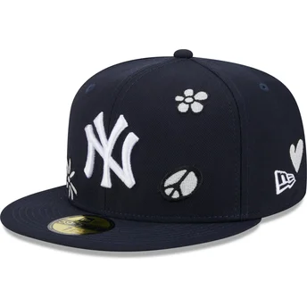 cepice-rovna-namornicka-modra-prilehava-59fifty-sunlight-pop-new-york-yankees-mlb-new-era