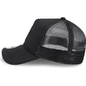 schwarze-trucker-kappe-mit-schwarzem-logo-9forty-a-frame-all-day-trucker-der-oakland-athletics-mlb-von-new-era