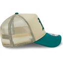 new-era-9forty-a-frame-all-day-trucker-oakland-athletics-mlb-beige-and-green-trucker-hat