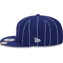 blaue-flache-snapback-kappe-9fifty-pinstripe-visor-clip-der-los-angeles-dodgers-mlb-von-new-era