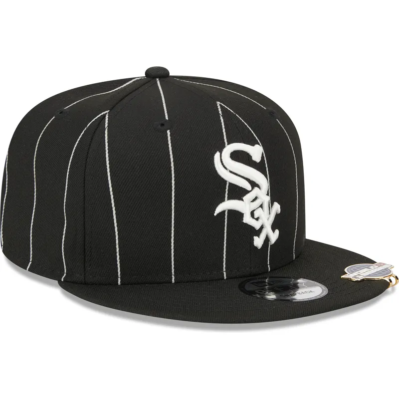 cepice-rovna-cerna-snapback-9fifty-pinstripe-visor-clip-chicago-white-sox-mlb-new-era
